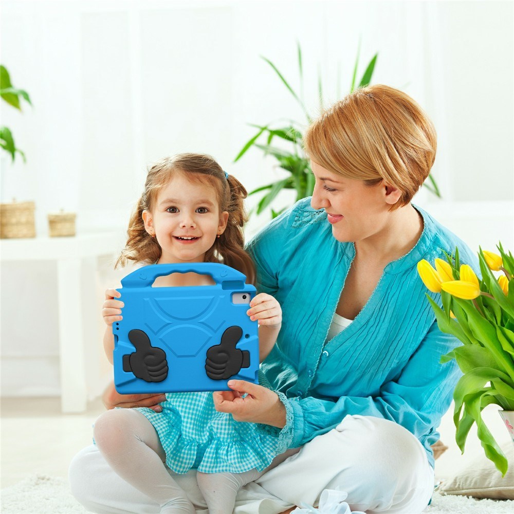 EIDERWOOD iPad 9.7" (2018 / 2017) / Air 2 / Air Barn Skal m. Thumb Kickstand - Blå