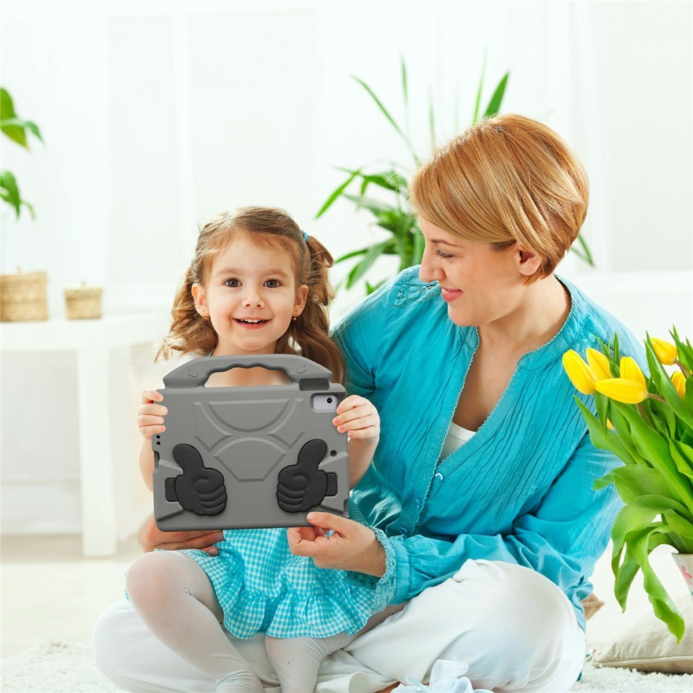 EIDERWOOD iPad 9.7" (2018 / 2017) / Air 2 / Air Barn Skal m. Thumb Kickstand - Grå