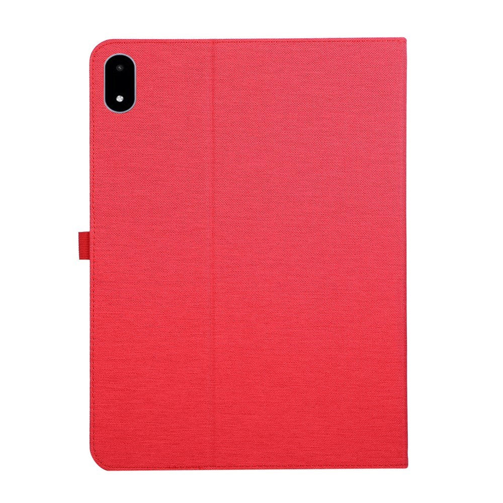 OnePlus Pad 3 Konstläder Fodral m. Korthållare & Ställfunktion - Röd
