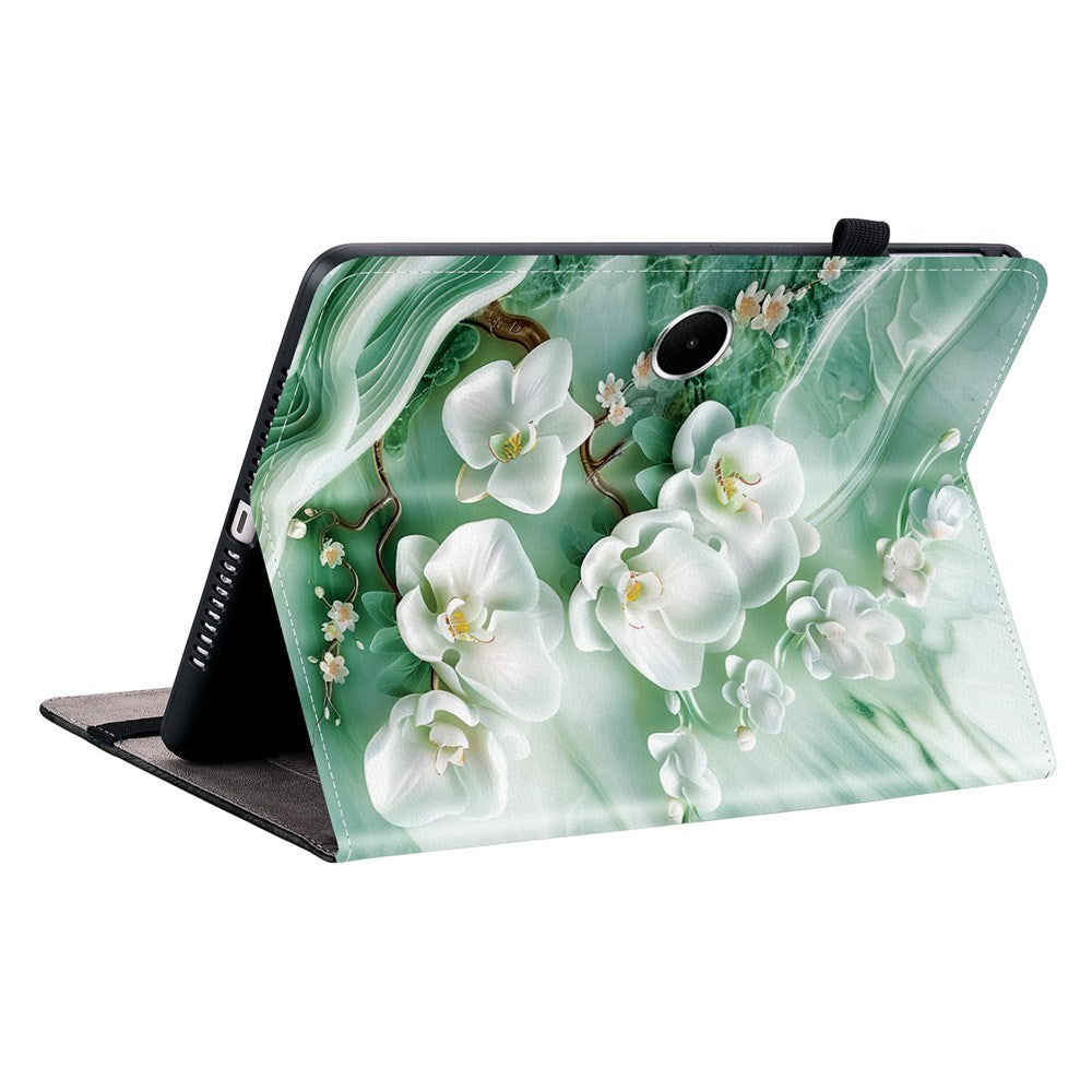OnePlus Pad Lite EIDERWOOD Konstläder Fodral med Motiv - Blommor / Vit
