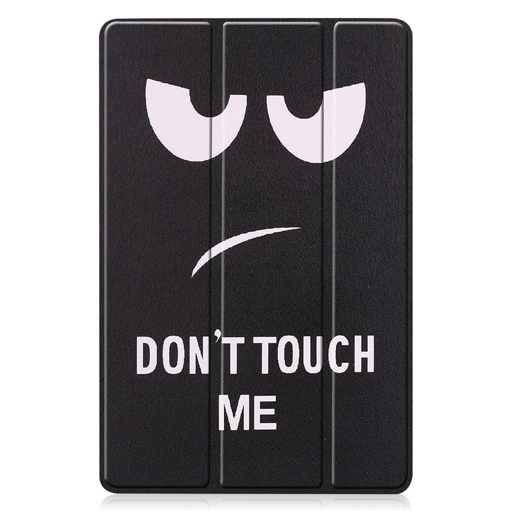 EIDERWOOD Samsung Galaxy Tab S11 / S10 Lite Konstläder Fodral med Motiv - "Don't Touch Me"