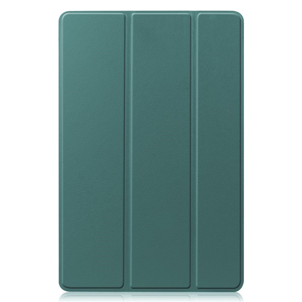 EIDERWOOD Samsung Galaxy Tab S11 / S10 Lite Tri-Fold Konstläder Fodral - Grön
