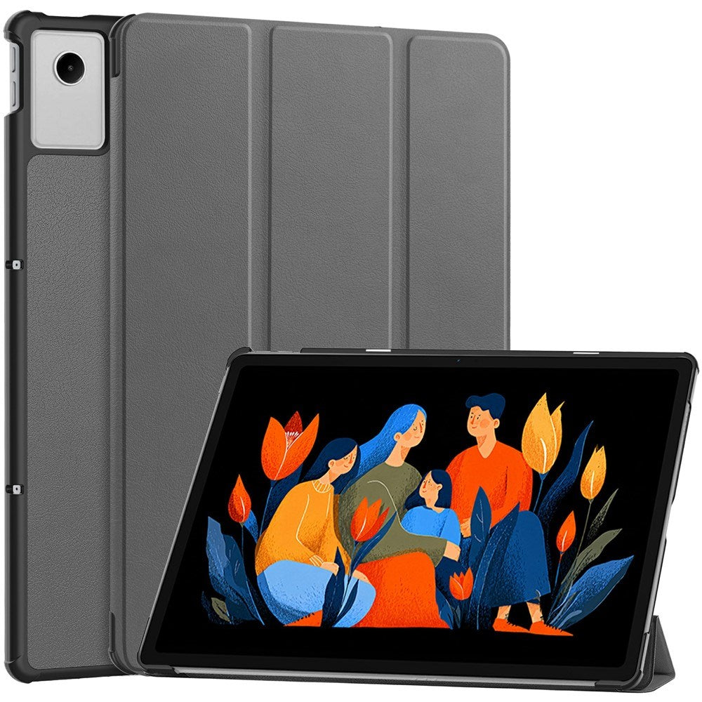 Lenovo Idea Tab Plus 12,1" EDIERWOOD Konstläder Fodral med Stativfunktion - Grå