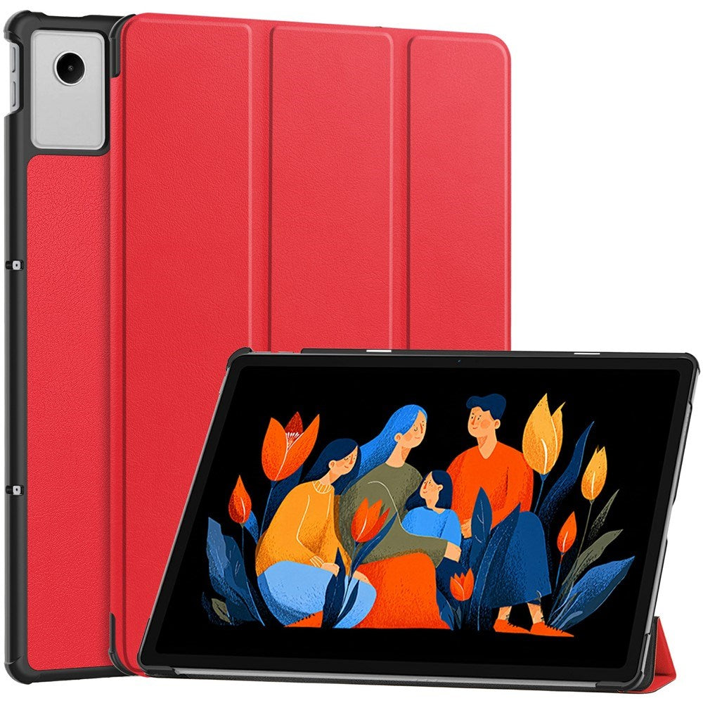 Lenovo Idea Tab Plus 12,1" EDIERWOOD Konstläder Fodral med Stativfunktion - Röd