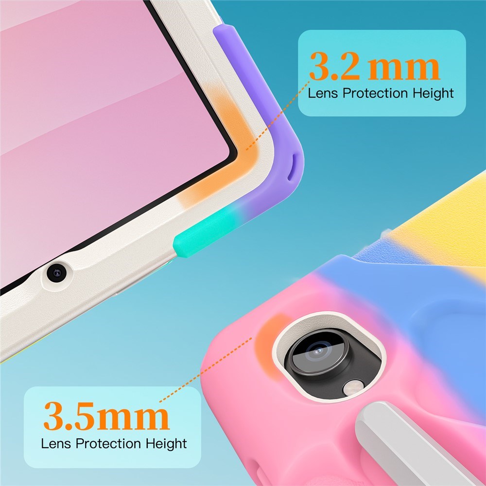 EIDERWOOD Samsung Galaxy Tab S11 Stötsäkert Skal med 360 Graders Roterbart Stativ & Kardborreband - Mång