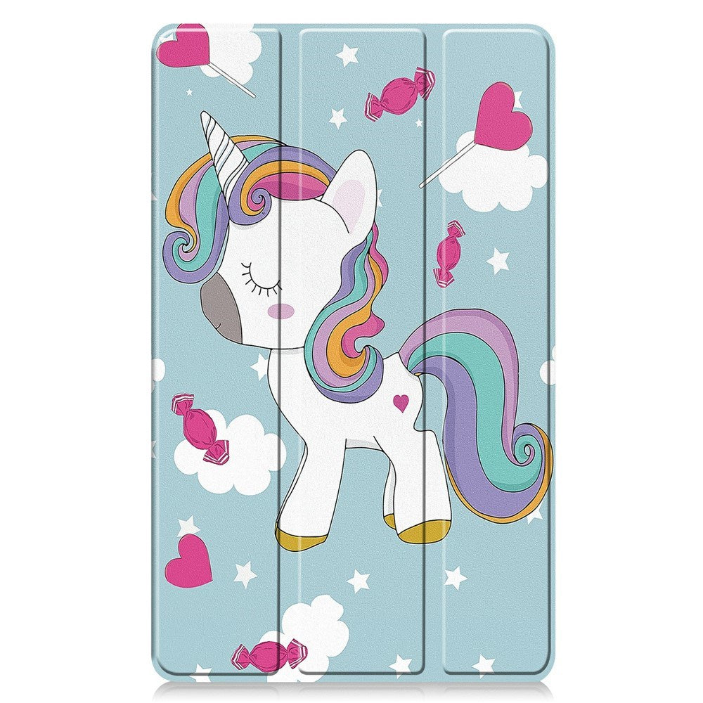 EIDERWOOD Samsung Galaxy Tab A11 Konstläder Fodral med Motiv - Enhörning