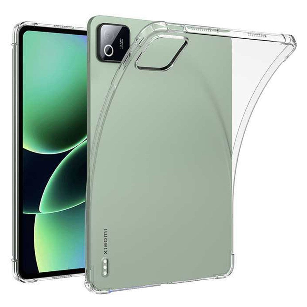 Xiaomi Pad 8 / 8 Pro EIDERWOOD Flexibelt Plast Skal m. Förstärkta Hörn – Genomskinlig