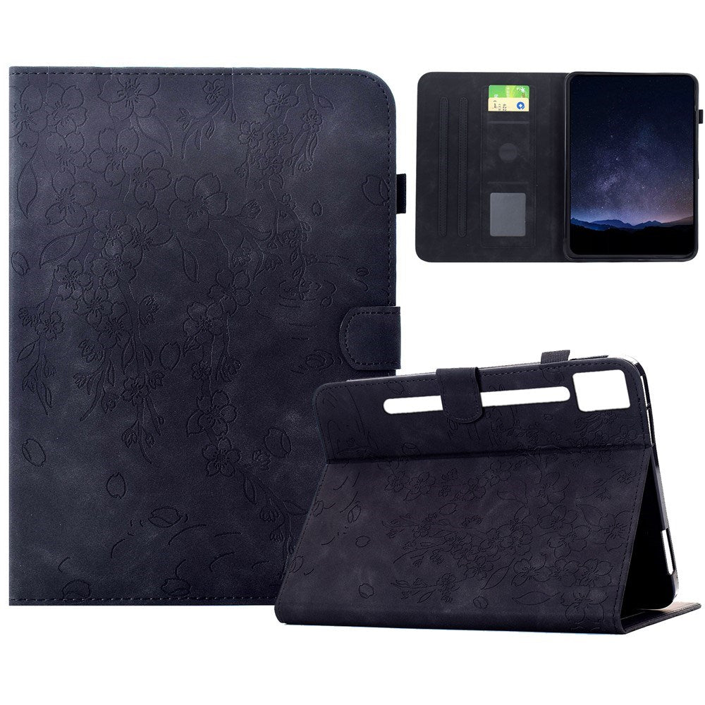 Lenovo Idea Tab Pro / Tab P12 Pro EIDERWOOD Fodral med Blommönster - Svart
