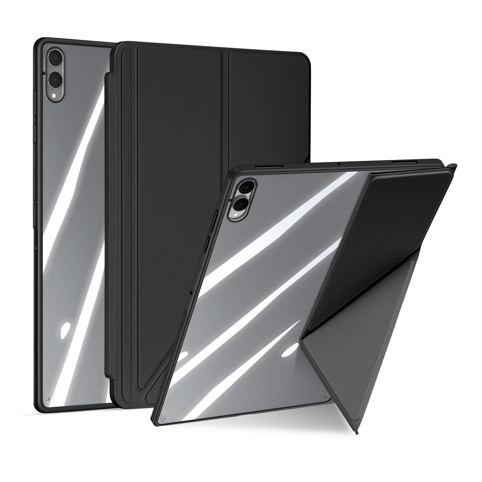 Samsung Galaxy Tab S12 Ultra / S11 Ultra DUX DUCIS Origami Hybrid Konstläder Fodral - Svart