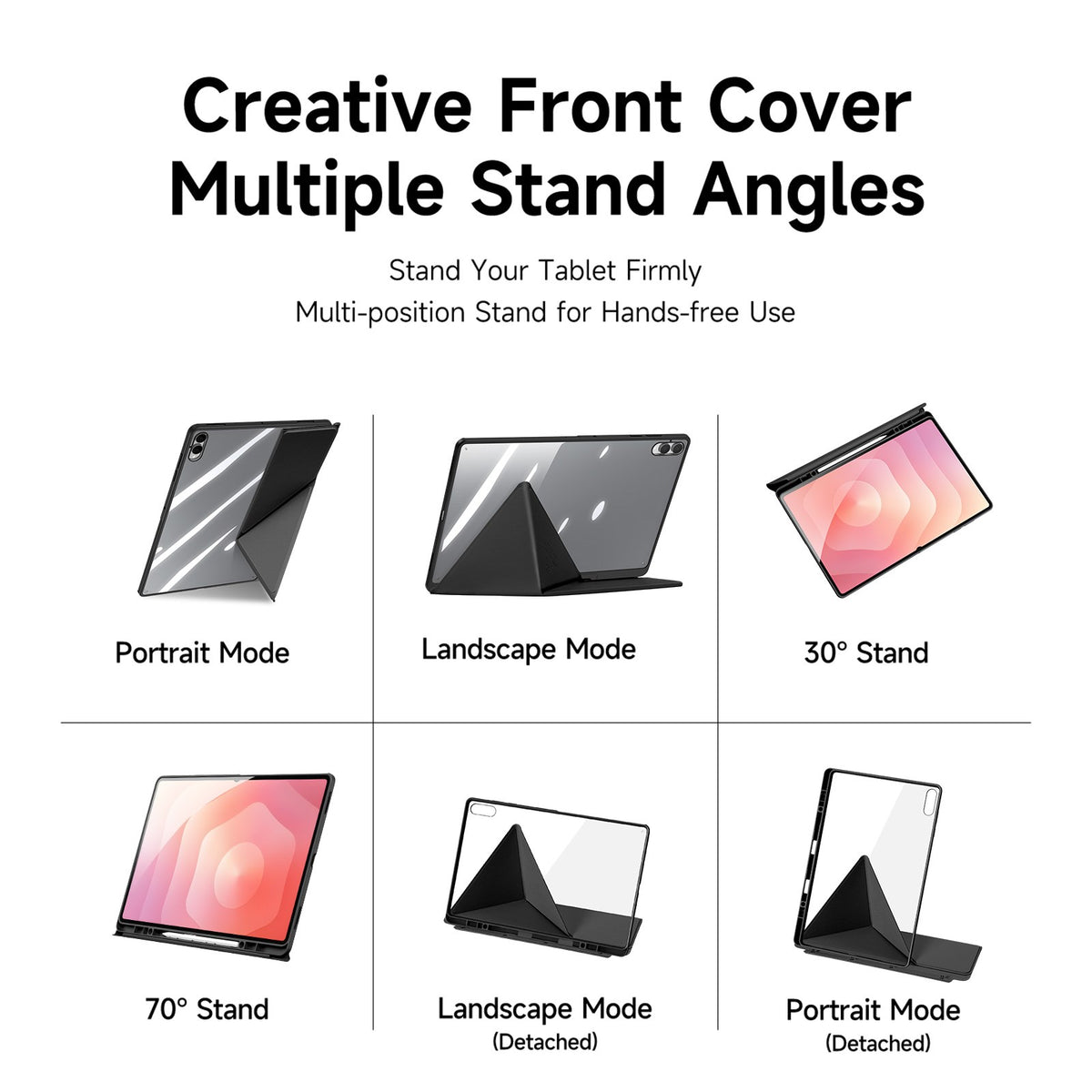 Samsung Galaxy Tab S12 Ultra / S11 Ultra DUX DUCIS Origami Hybrid Konstläder Fodral - Svart