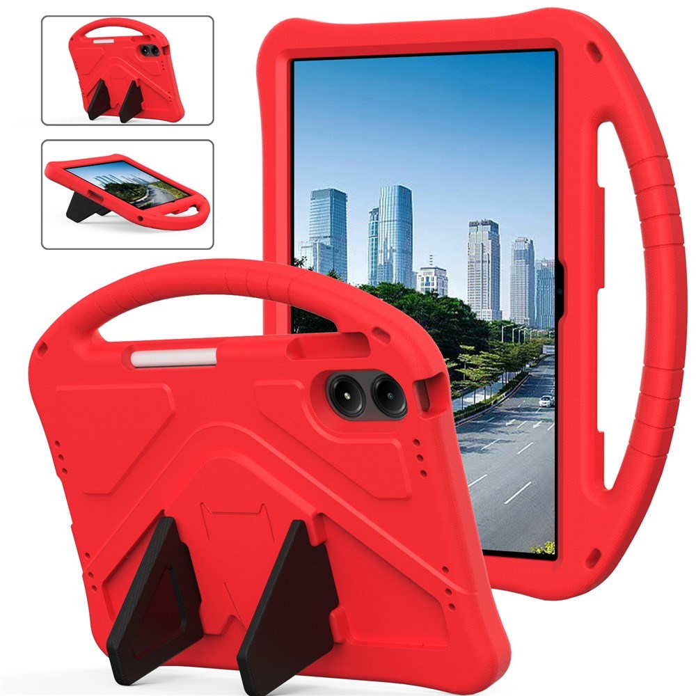 Xiaomi Redmi Pad 2 Pro EIDERWOOD Barnskal med Kickstand - Röd
