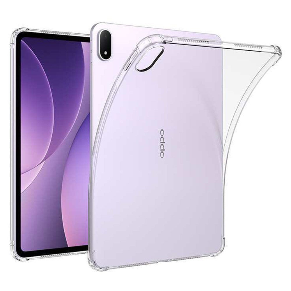 Oppo Pad 5 EIDERWOOD Flexibelt Plast Skal m. Stötabsorberande Hörn - Genomskinlig