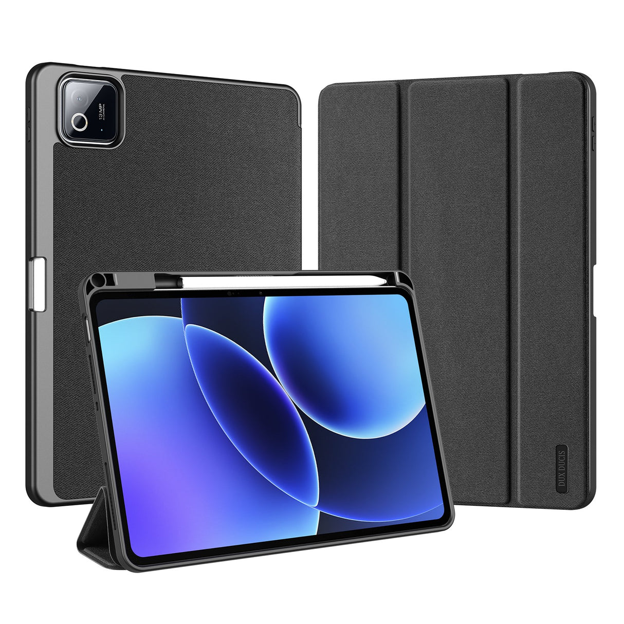 Xiaomi Pad 8 / 8 Pro / 7 / 7 Pro DUX DUCIS Tri-Fold Konstläder Fodral - Svart