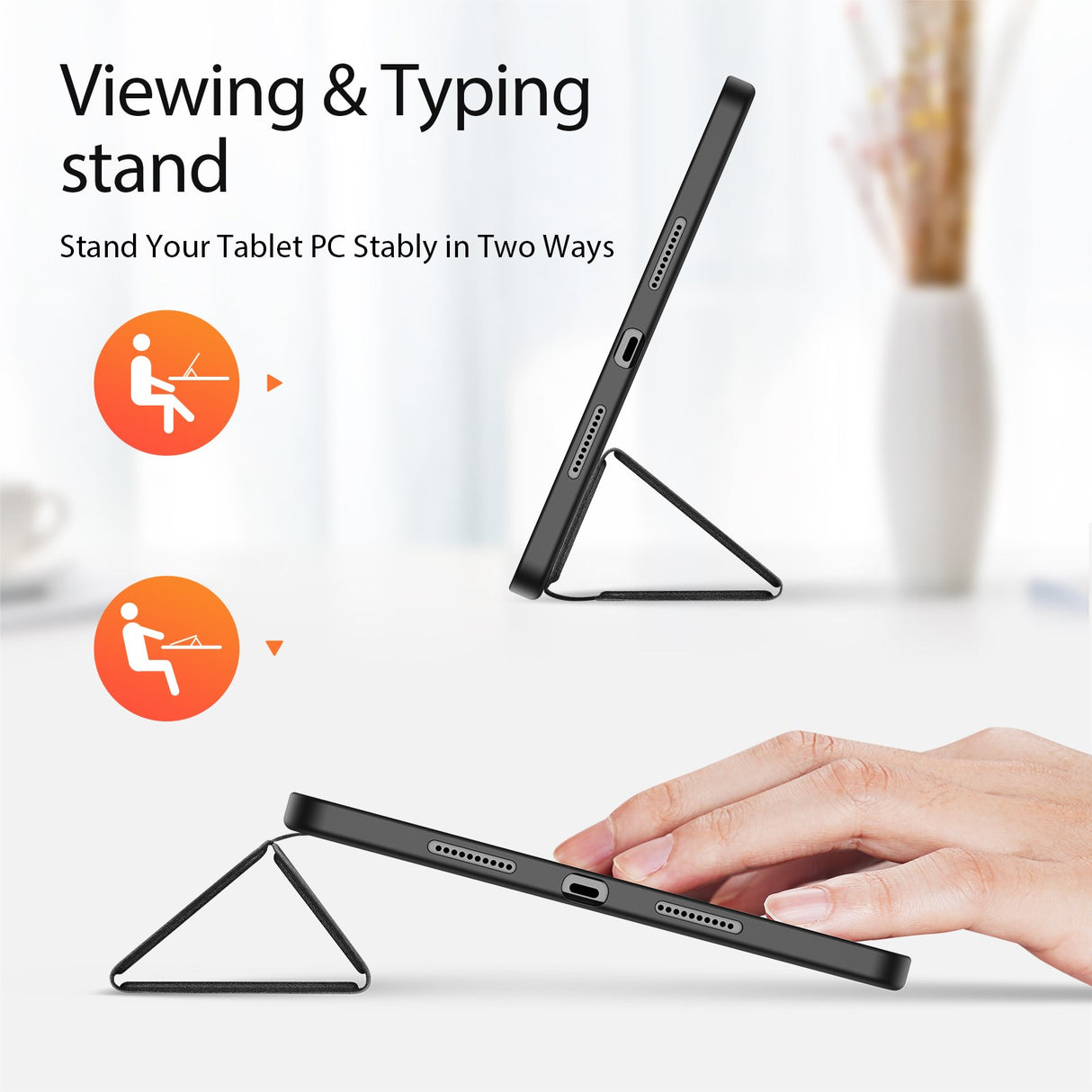Xiaomi Pad 8 / 8 Pro / 7 / 7 Pro DUX DUCIS Tri-Fold Konstläder Fodral - Svart