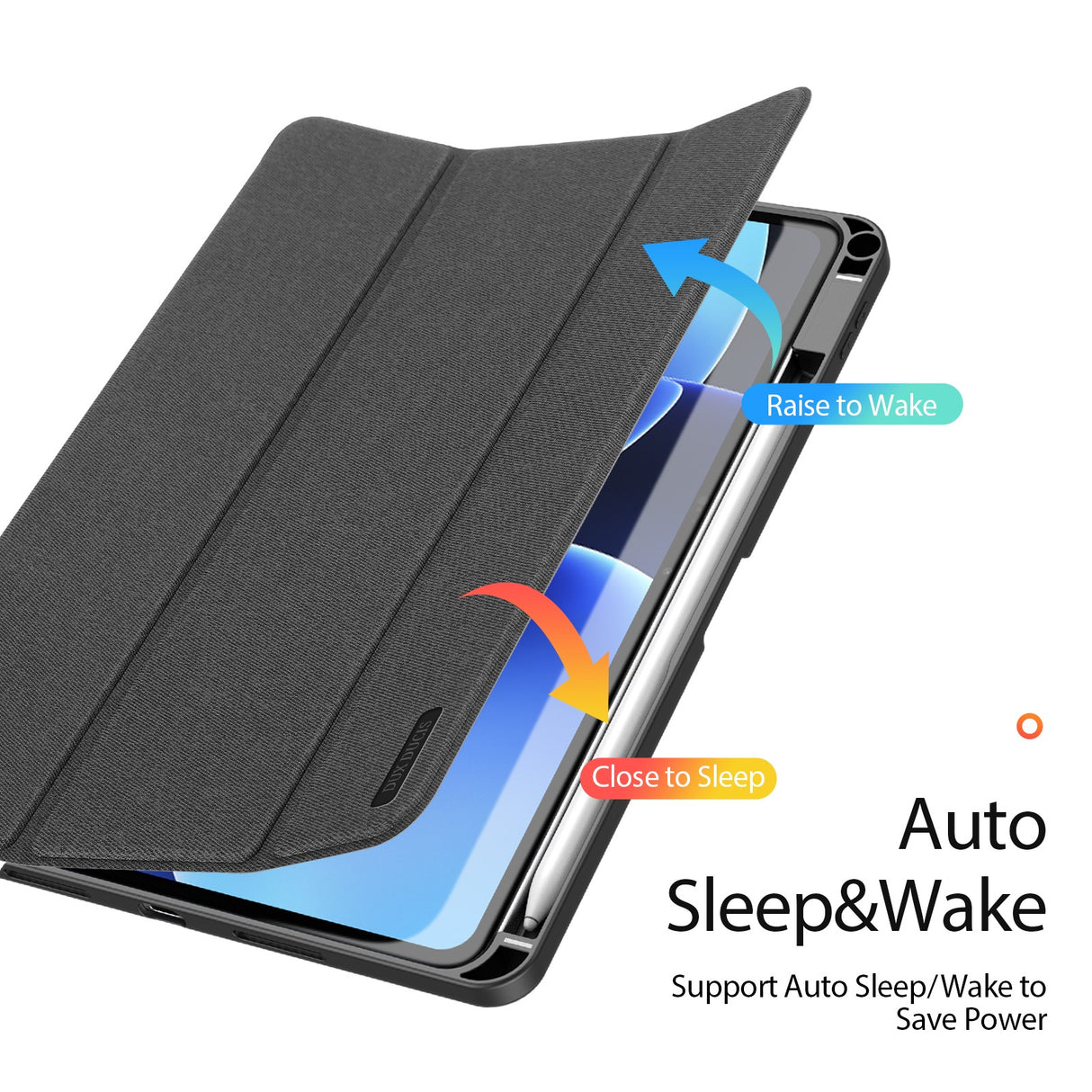 Xiaomi Pad 8 / 8 Pro / 7 / 7 Pro DUX DUCIS Tri-Fold Konstläder Fodral - Svart