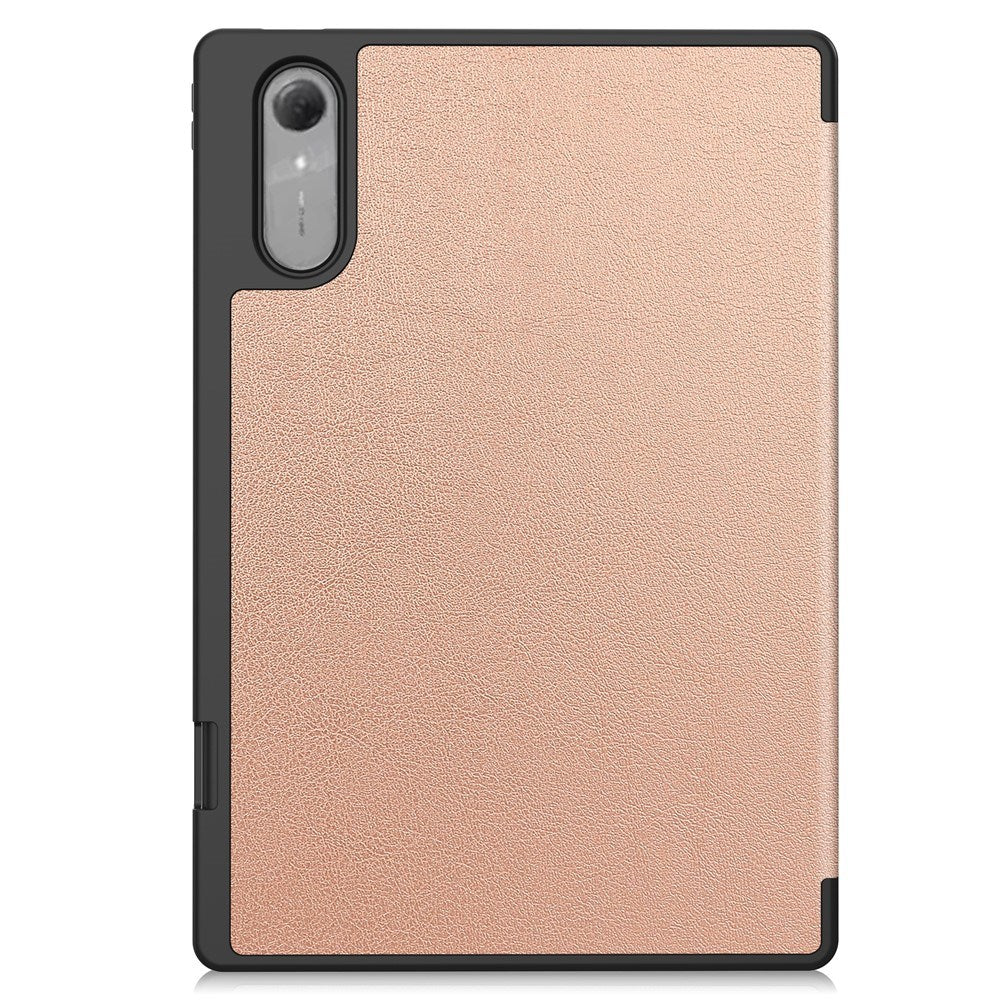 Lenovo Idea Tab Pro (2. Gen.) 13" EIDERWOOD Konstläder Fodral m. Stativfunktion & Pencil Hållare - Rose Gold