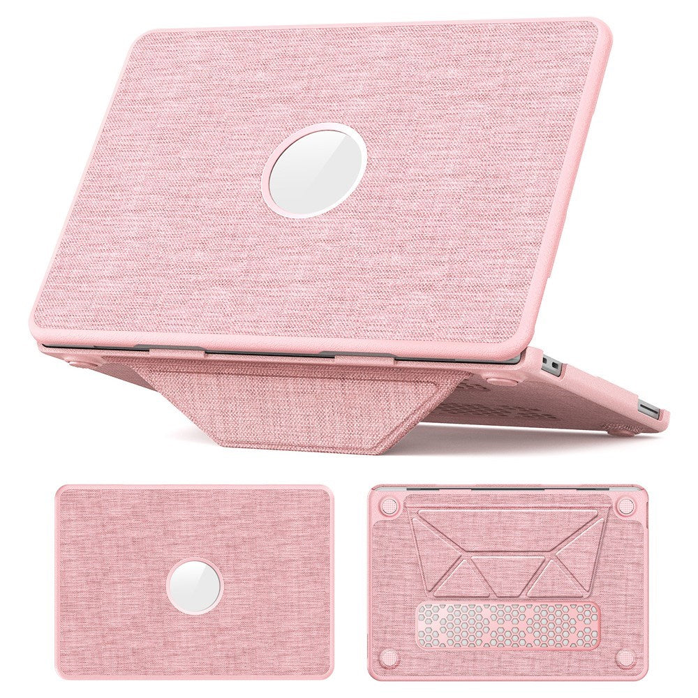 MacBook Neo 13 A18 Pro (2026) EIDERWOOD Fodral med Logotyputskärning & Stativfunktion - Vit