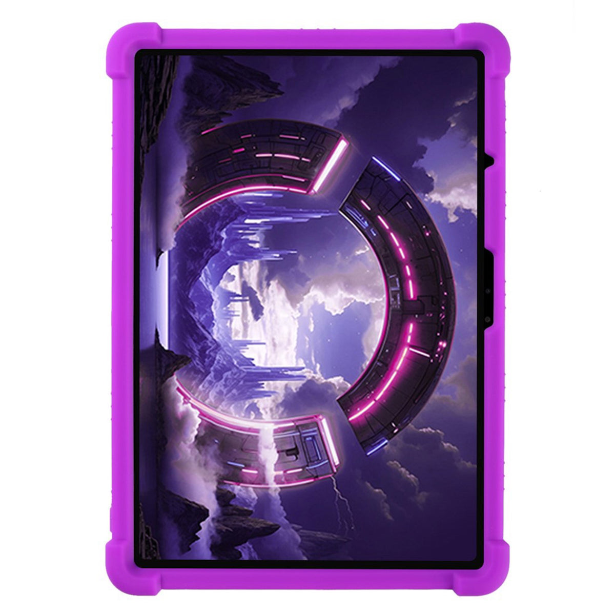 Lenovo Yoga Tab Gen 2 11.1" EIDERWOOD Robust Silikon Skal m. Justerbart Kickstand & Stötdämpande Hörn - Lila
