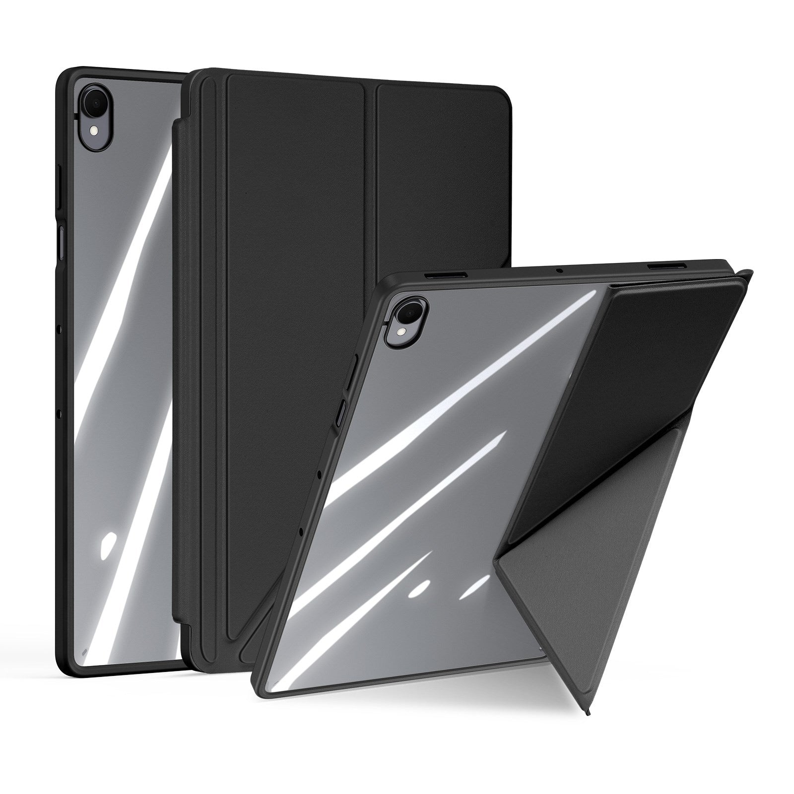 Samsung Galaxy Tab S12+ (Plus) DUX DUCIS Origami Hybrid Konstläder Fodral - Svart