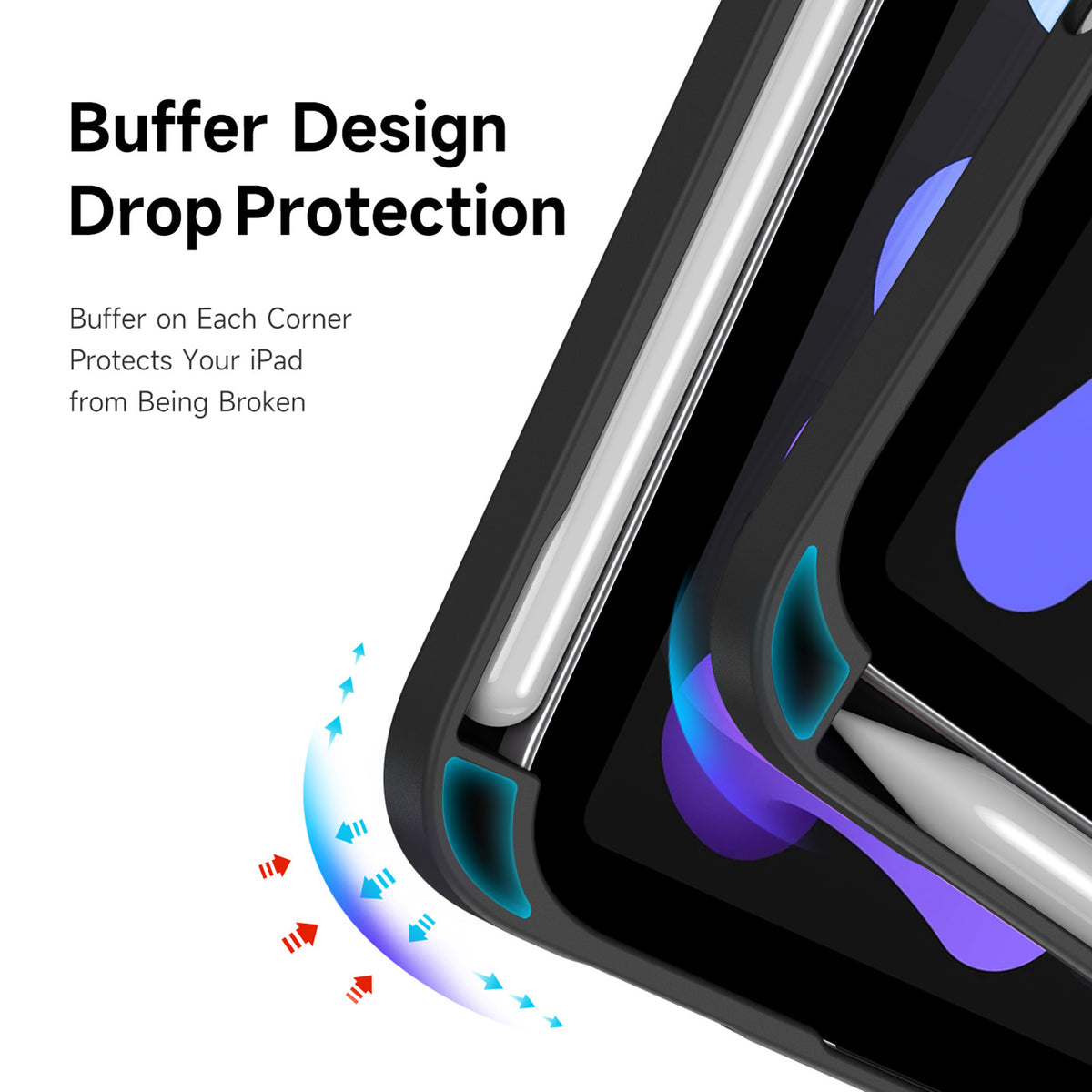 iPad Mini (2026) 8. Gen. DUX DUCIS MAGI Origami Hybrid Fodral m. Stativfunktion - Svart