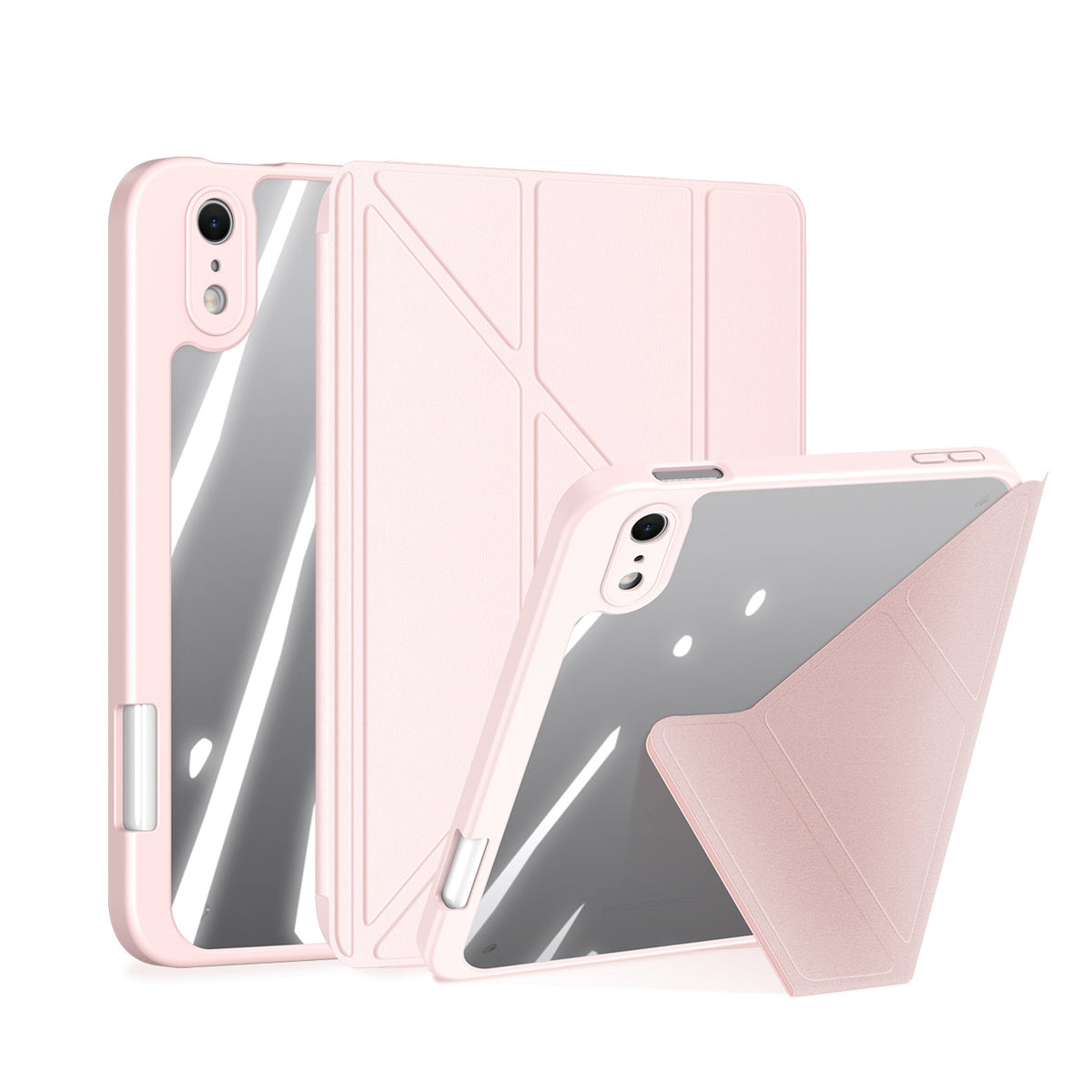 iPad Mini (2026) 8. Gen. DUX DUCIS MAGI Origami Hybrid Fodral m. Stativfunktion - Rosa