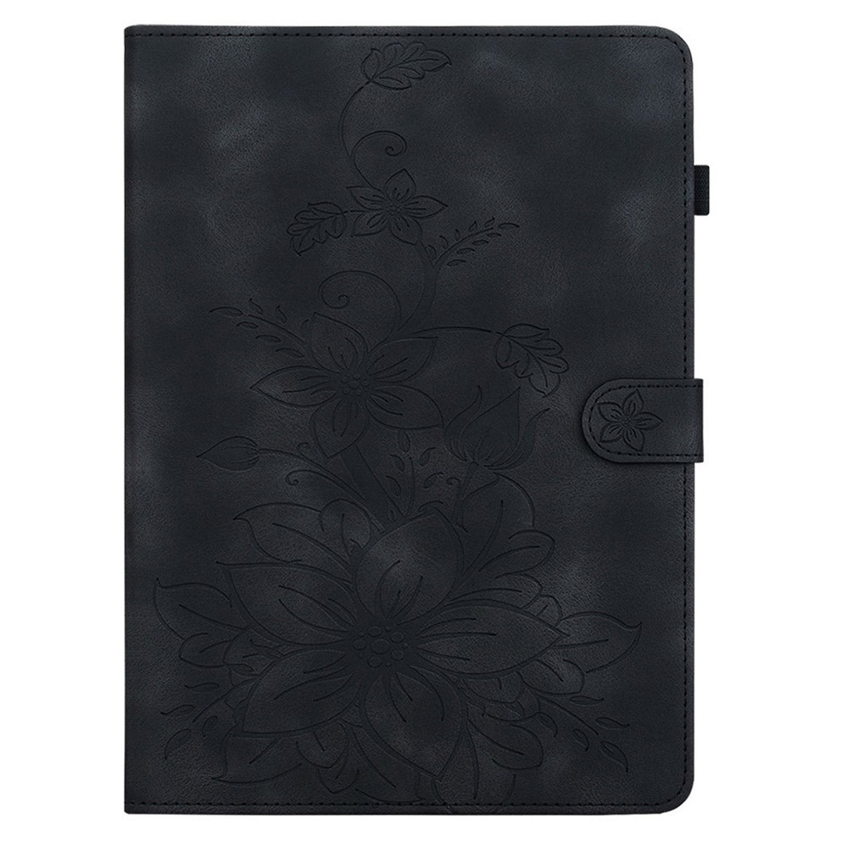 iPad Mini (2026) 8. Gen. EIDERWOOD Blommönstrat Textur Konstläder Fodral - Svart