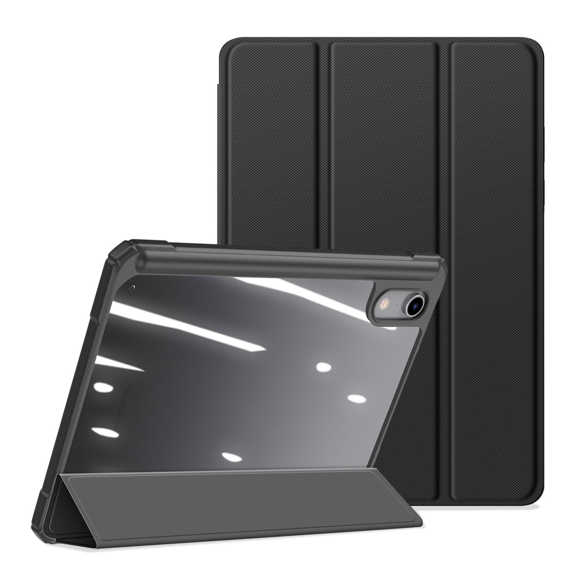 iPad Mini (2026) 8. Gen. DUX DUCIS TOBY Tri-Fold Konstläder Fodral m. Stativfunktion - Svart