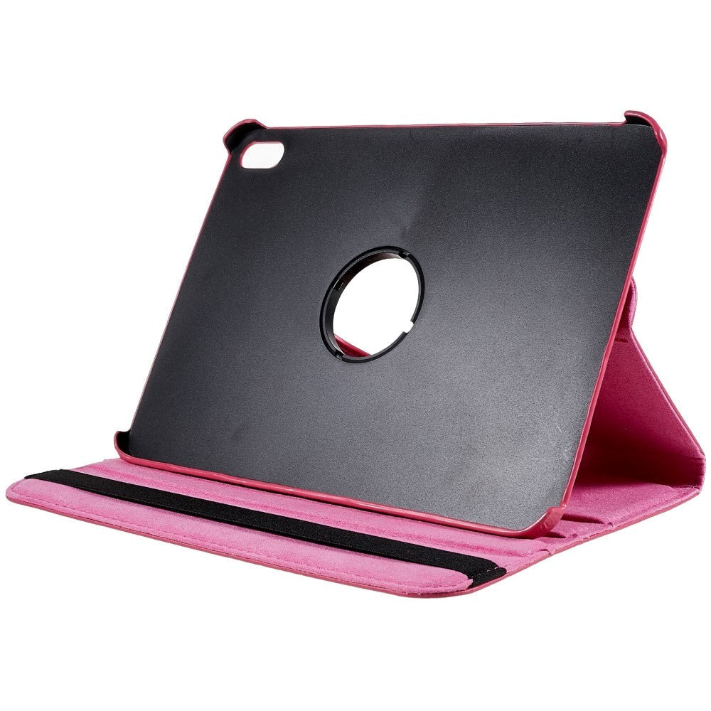 EIDERWOOD iPad 11" (2025) / iPad 10.9" (2024/2022) Klassiskt Läder Fodral m. 360⁰ Stativfunktion - Rose