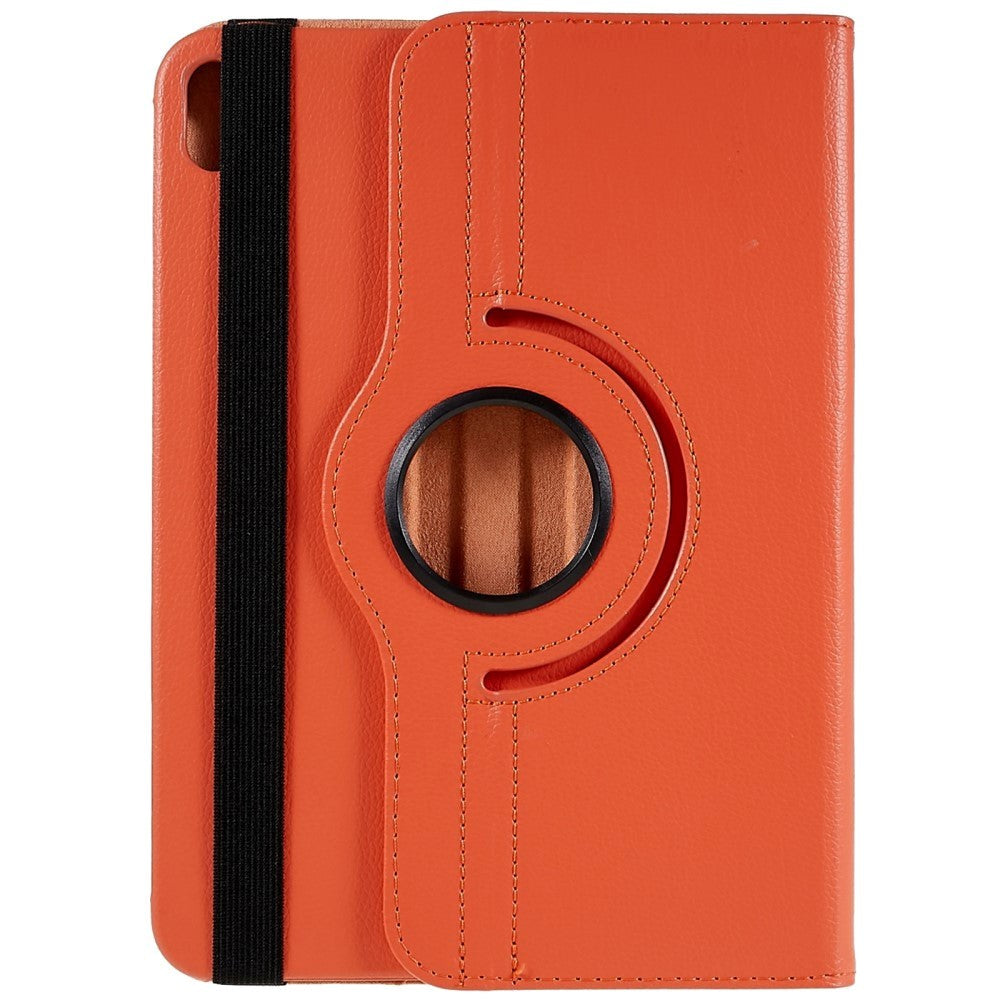EIDERWOOD iPad 11" (2025) / iPad 10.9" (2024/2022) Klassiskt Läder Fodral m. 360⁰ Stativfunktion - Orange
