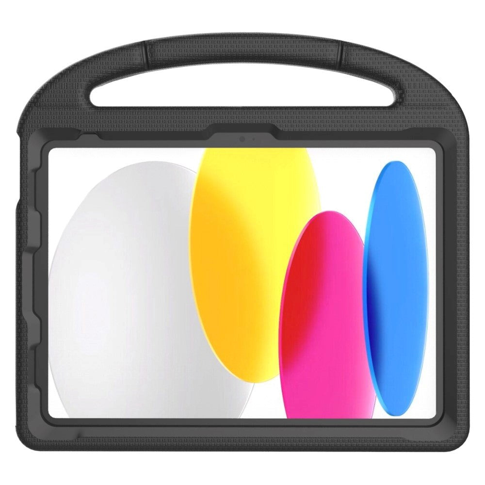 iPad 11" (2025) / iPad 10.9" (2024/2022) EVA Foam Barnskal med Stativ - Svart