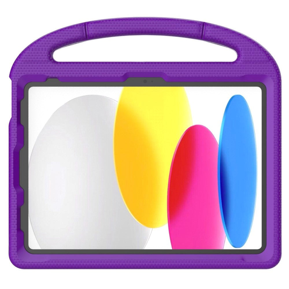 iPad 11" (2025) / iPad 10.9" (2024/2022) EVA Foam Barnskal med Stativ - Lila