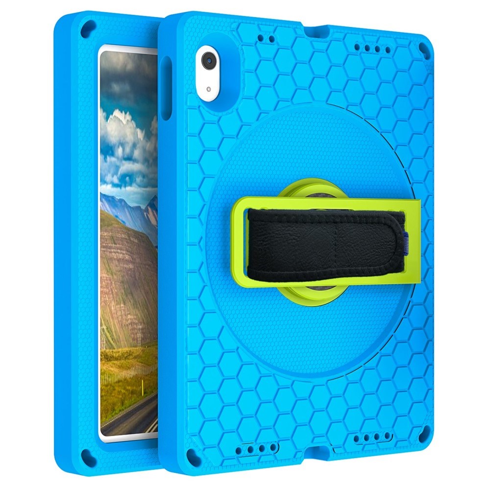 iPad 10,9" 2022 EVA Skum Skal med Stativ & Handhållare - Blå