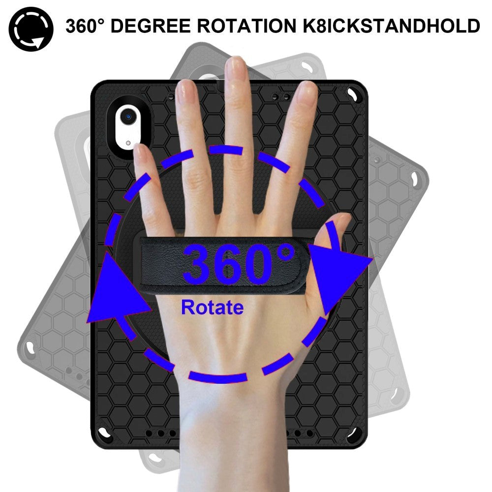 iPad 10,9" 2022 EVA Skum Skal med Stativ & Handhållare - Svart