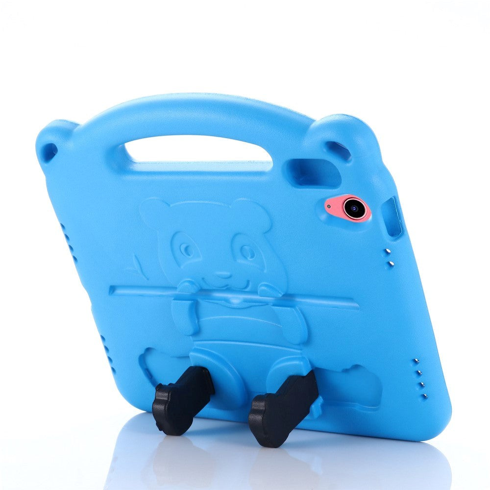 iPad 11" (2025) / iPad 10.9" (2024/2022) Skal för Barn - Panda Kickstand Skal - Blå