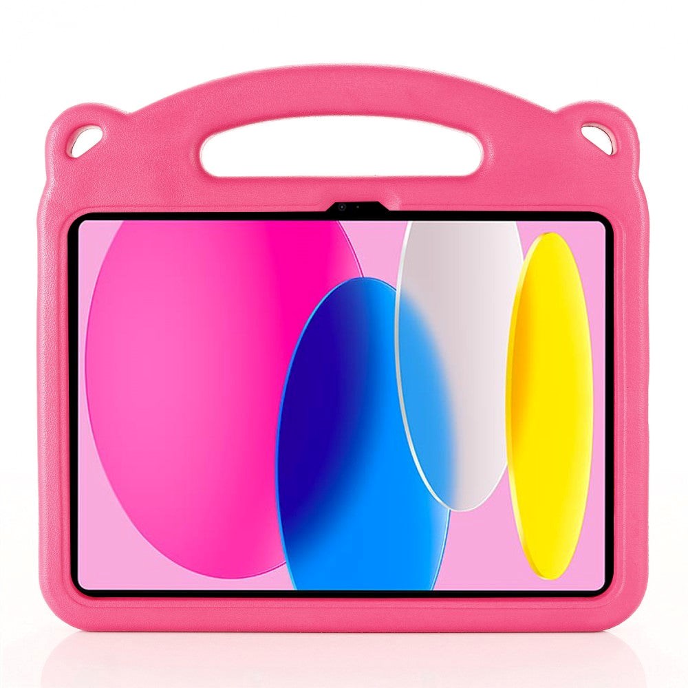 iPad 11" (2025) / iPad 10.9" (2024/2022) Skal för Barn - Panda Kickstand Skal - Rosa