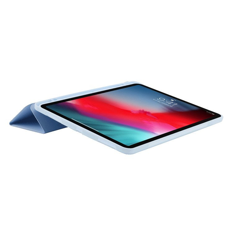 EIDERWOOD iPad Pro 11" (2022 / 2021 / 2020 / 2018) Tri-Fold Konstläder Fodral – Ljusblå