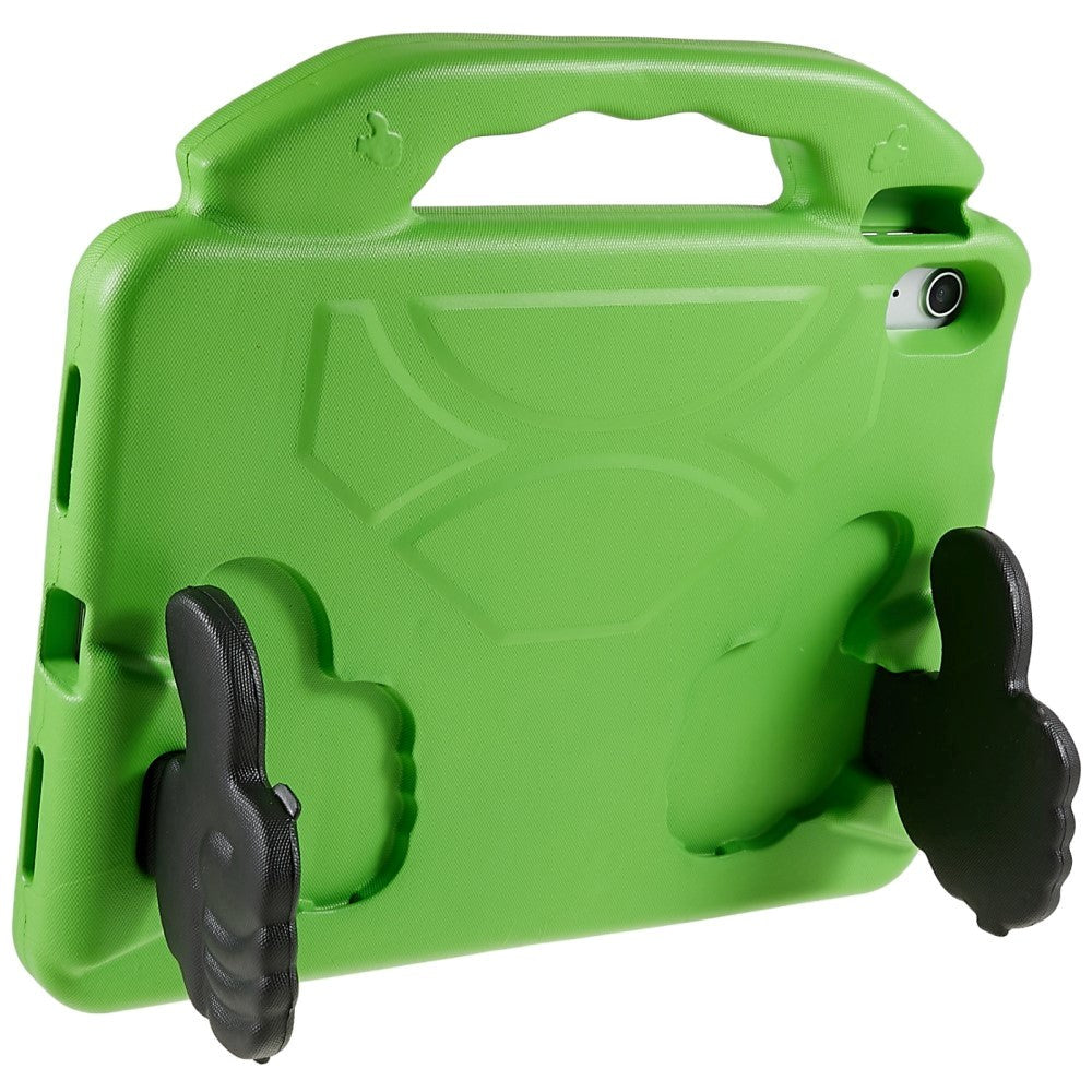 iPad 11" (2025) / iPad 10.9" (2024/2022) Barnskal med Stativfunktion - Tumme Upp - Grön