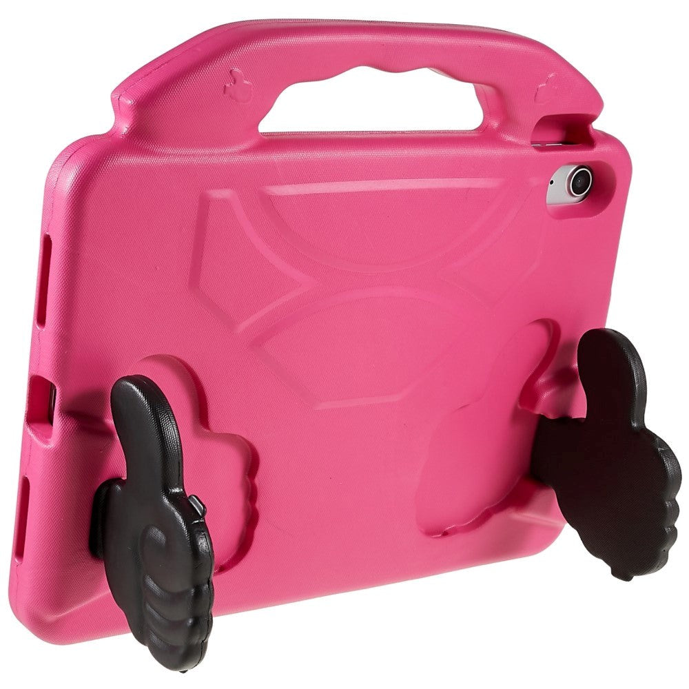 iPad 11" (2025) / iPad 10.9" (2024/2022) Barnskal med Stativfunktion - Tumme Upp - Rosa