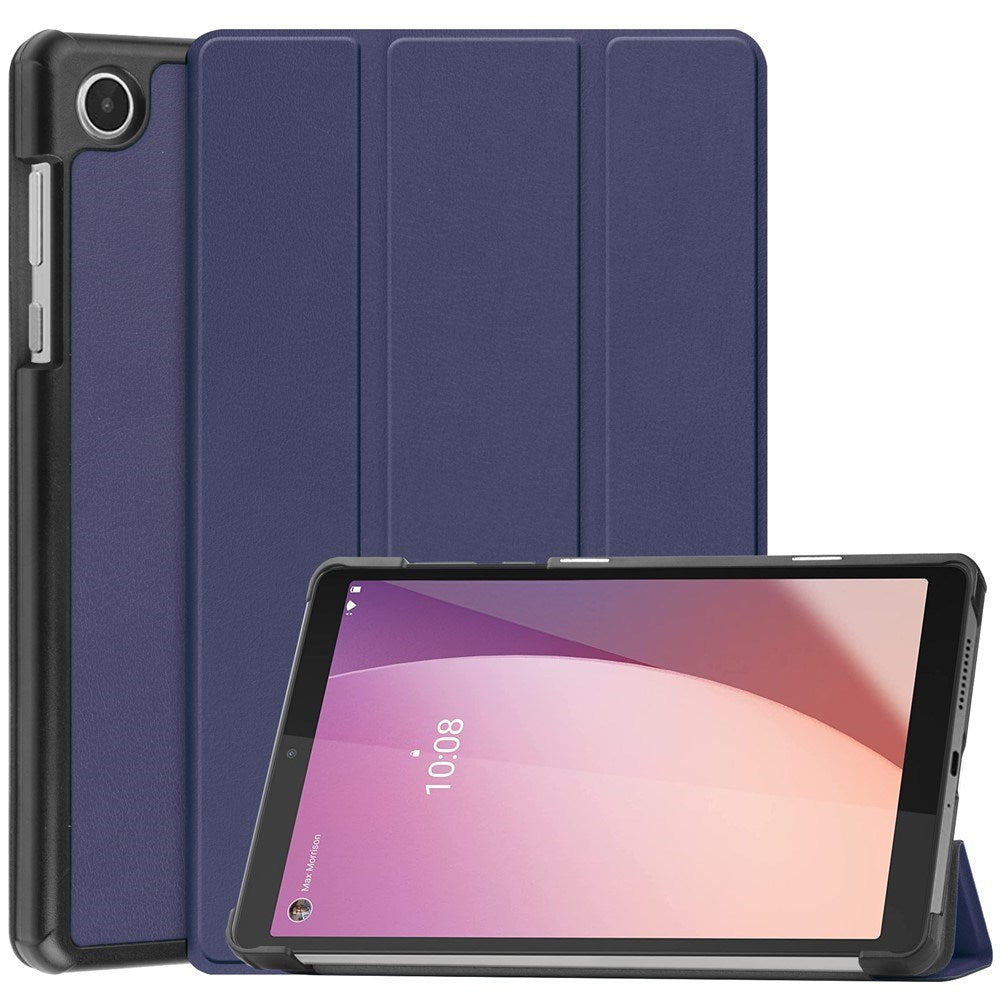 EIDERWOOD Lenovo Tab M8 (4. Gen.) Tri-Fold Konstläder Flip Fodral - Blå