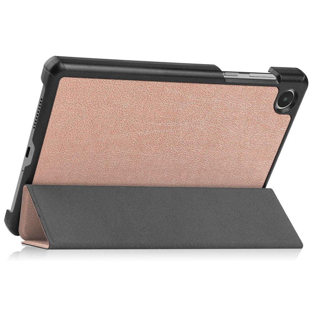EIDERWOOD Lenovo Tab M8 (4. Gen.) Tri-Fold Konstläder Flip Fodral - Roséguld