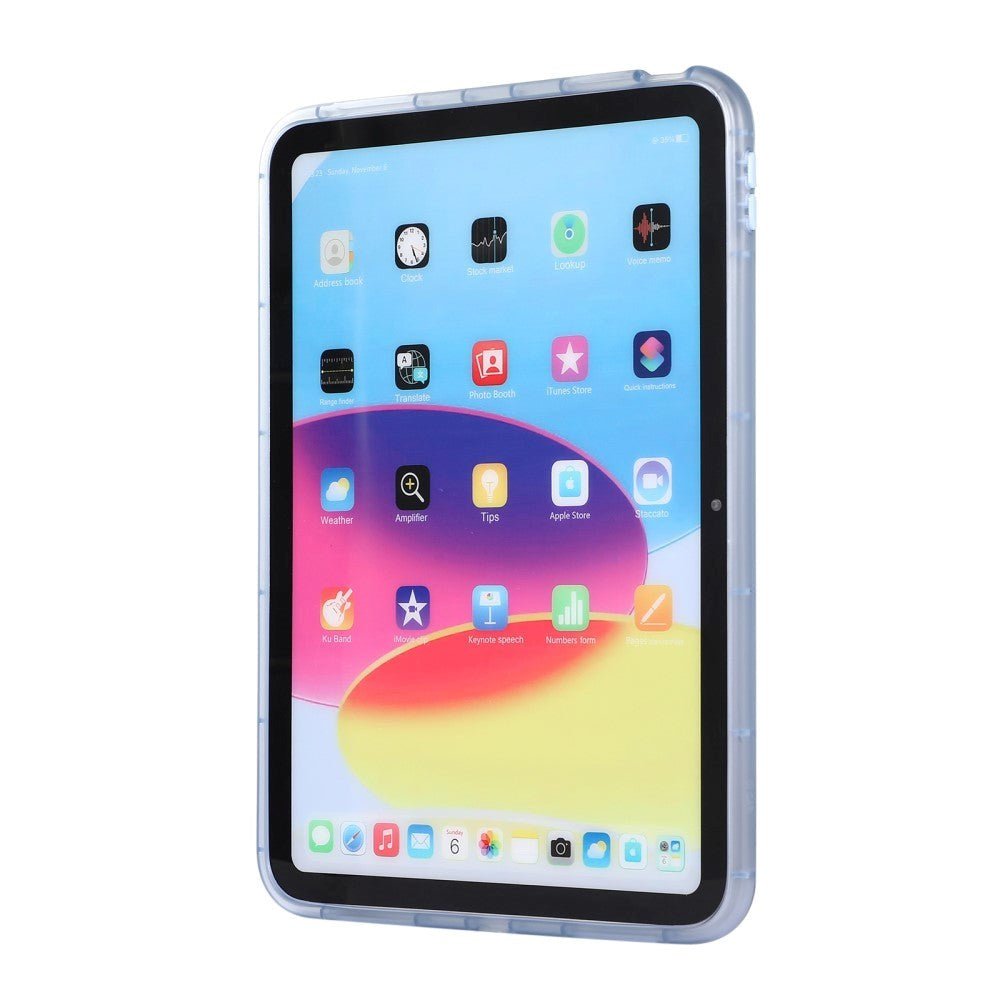 iPad 11" (2025) / iPad 10.9" (2024/2022) Flexibelt Plast Skal - Genomskinlig / Blå