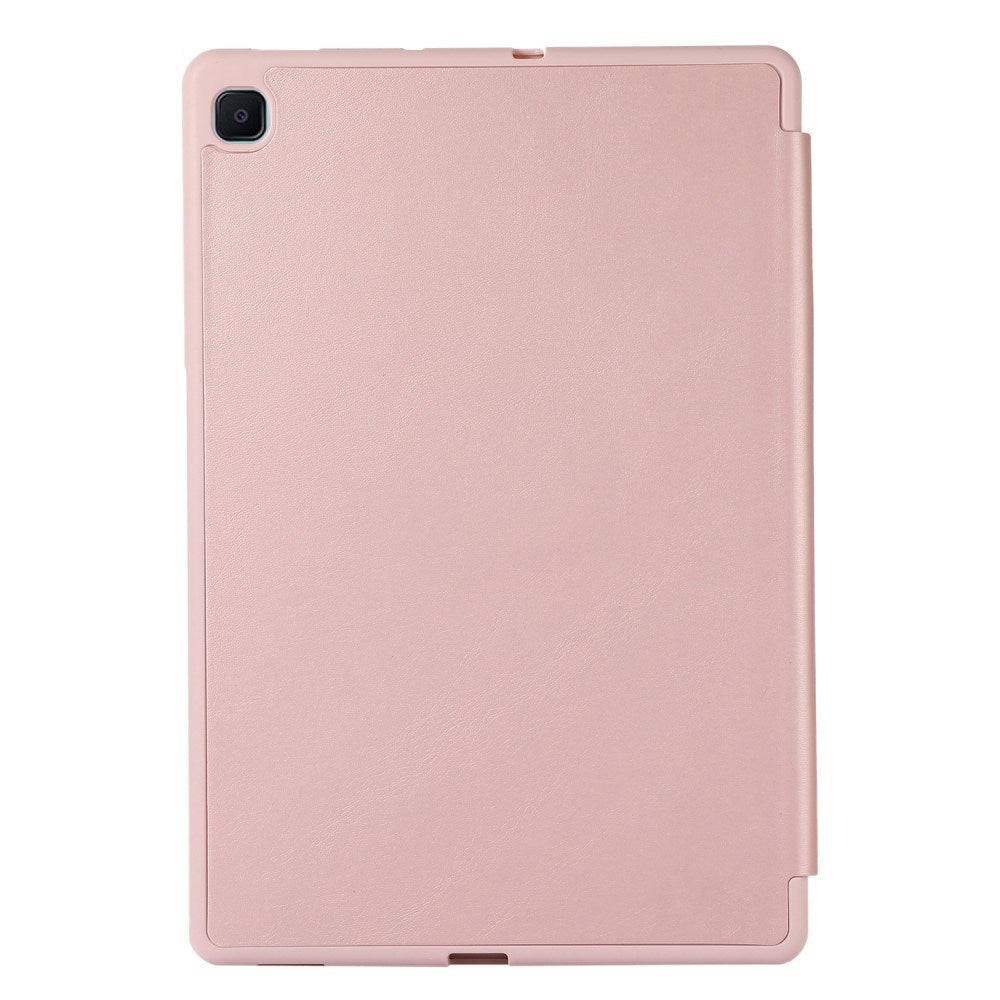 Samsung Galaxy Tab S6 Lite (2020-2024) Magnetisk Tri-Fold Konstläder Fodral med Stativfunktion - Rose Gold