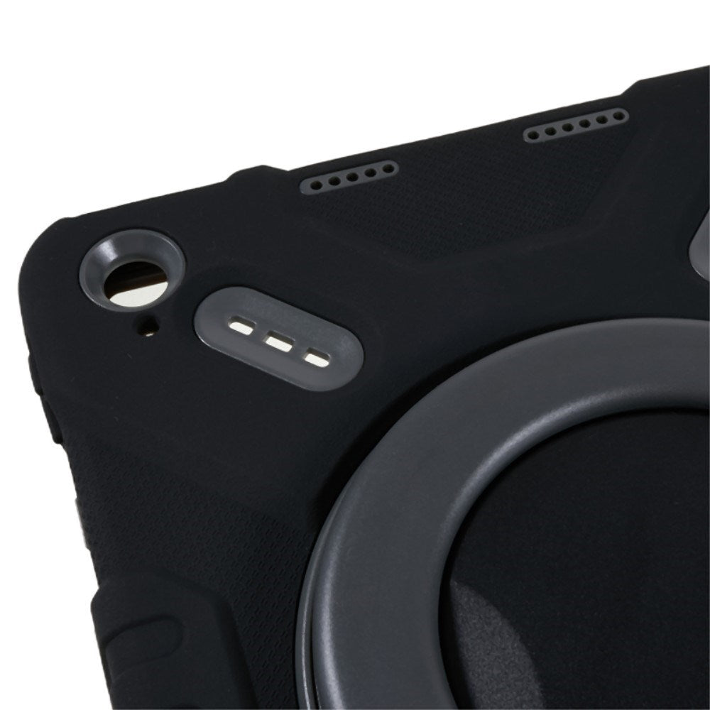 Pepkoo iPad 11" (2025) / 10.9" (2024 / 2022) Barnfodral med Roterbart Stativ - Svart