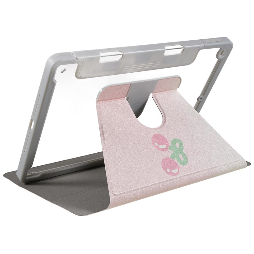 iPad 10.2" (2021 / 2020 / 2019) Hybridfodral med 360° Kickstand och Apple Pencil Hållare - Djur / Genomskinlig