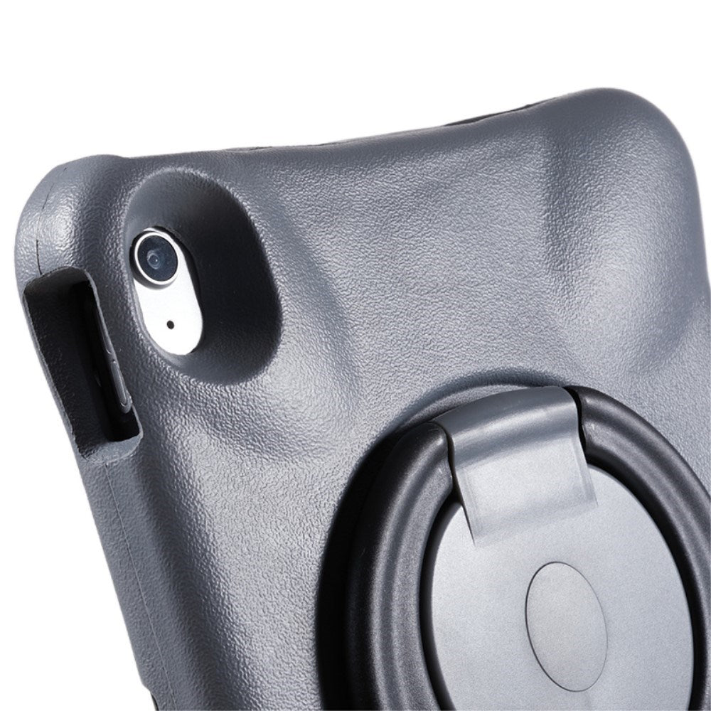 EIDERWOOD iPad 11" (2025) / 10.9" (2024 / 2022) Barnfodral med Stativfunktion - Grå / Svart