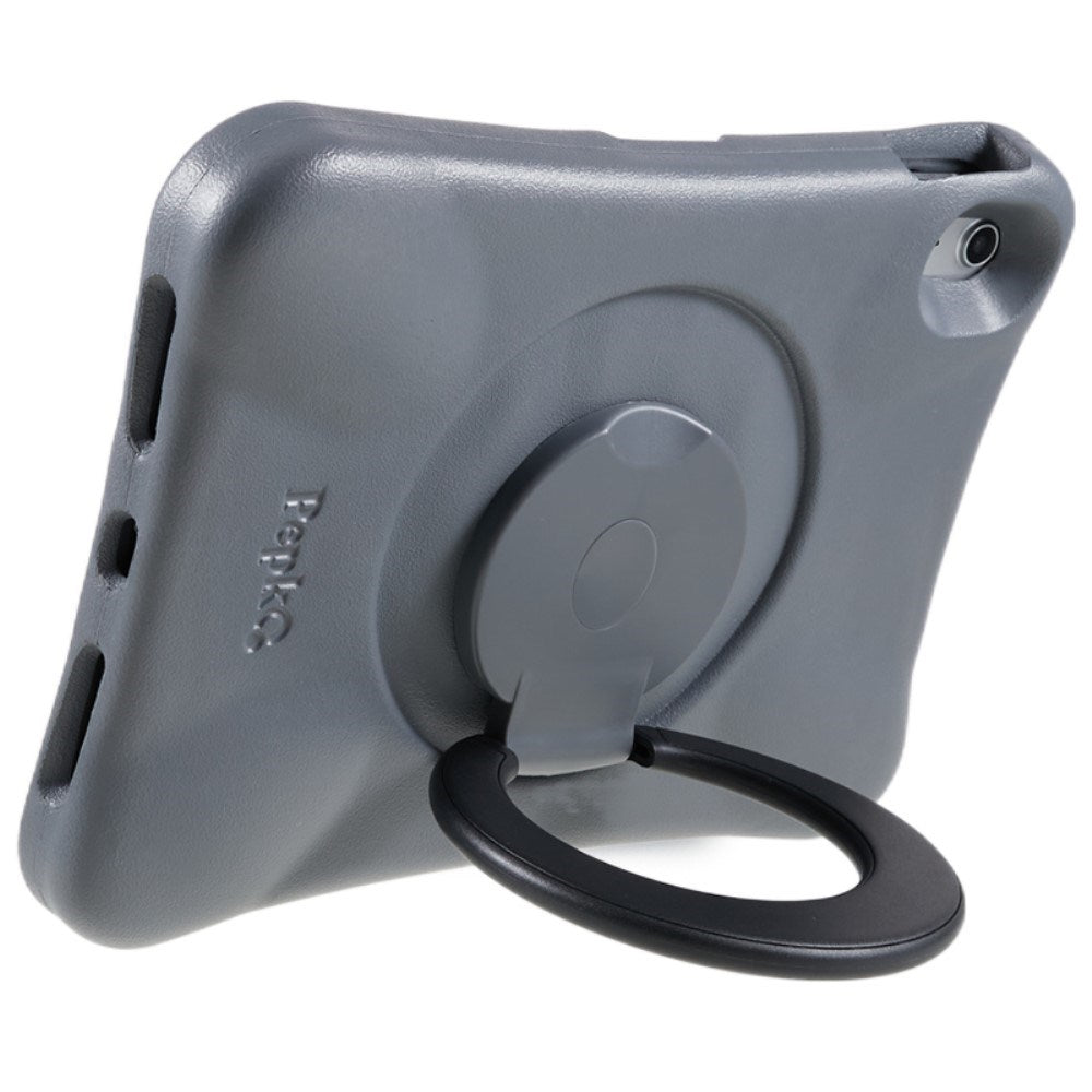 EIDERWOOD iPad 11" (2025) / 10.9" (2024 / 2022) Barnfodral med Stativfunktion - Grå / Svart