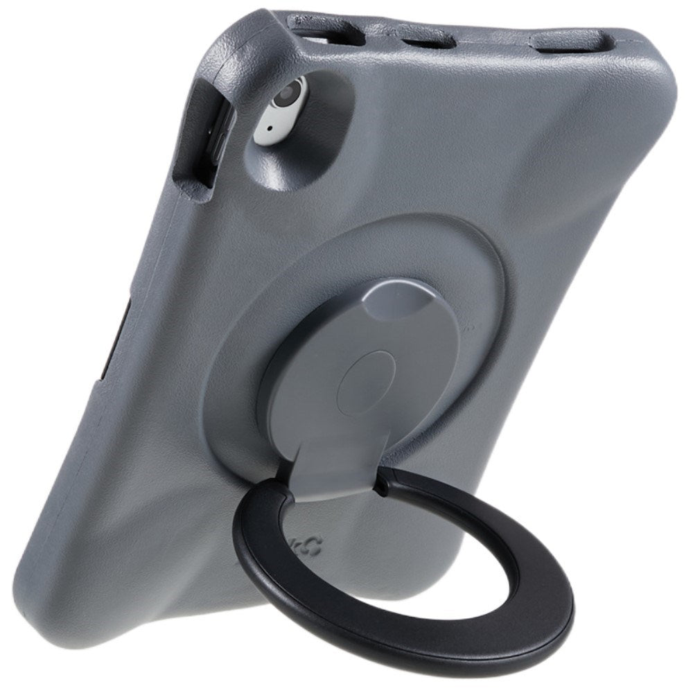 EIDERWOOD iPad 11" (2025) / 10.9" (2024 / 2022) Barnfodral med Stativfunktion - Grå / Svart