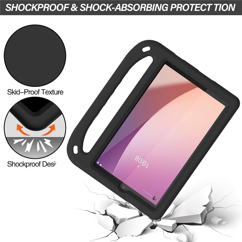 EIDERWOOD Lenovo Tab M8 (4. Gen.) Barn Skal m. Handtag & Ståfunktion - Svart