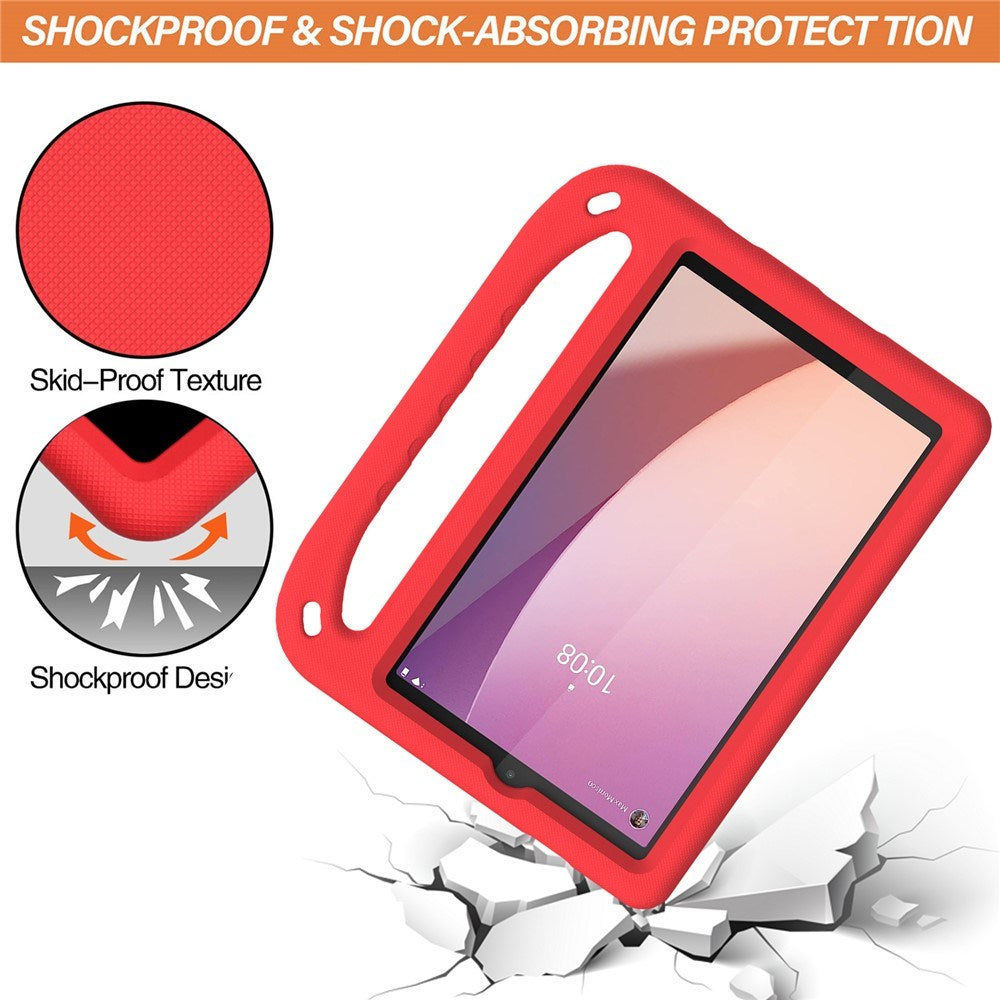 EIDERWOOD Lenovo Tab M8 (4. Gen.) Barn Skal m. Handtag & Ståfunktion - Röd