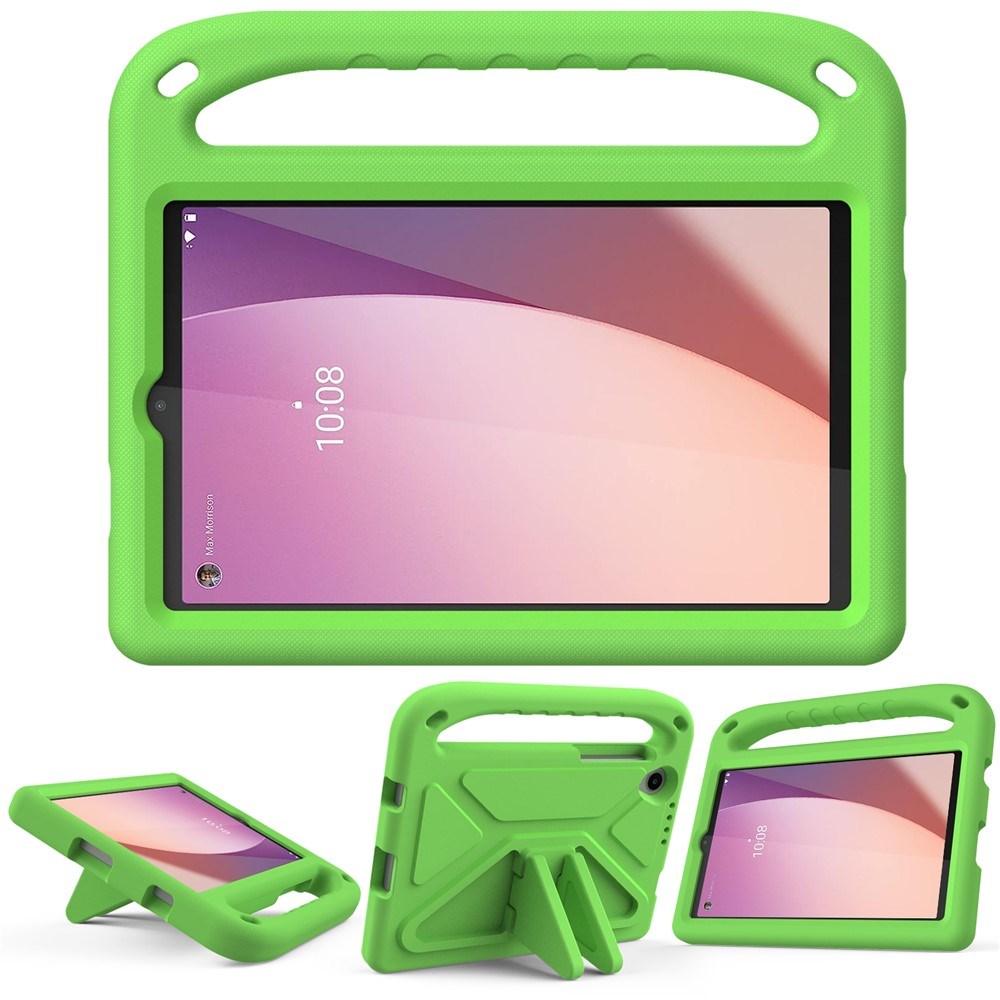EIDERWOOD Lenovo Tab M8 (4. Gen.) Barn Skal m. Handtag & Ståfunktion - Grön